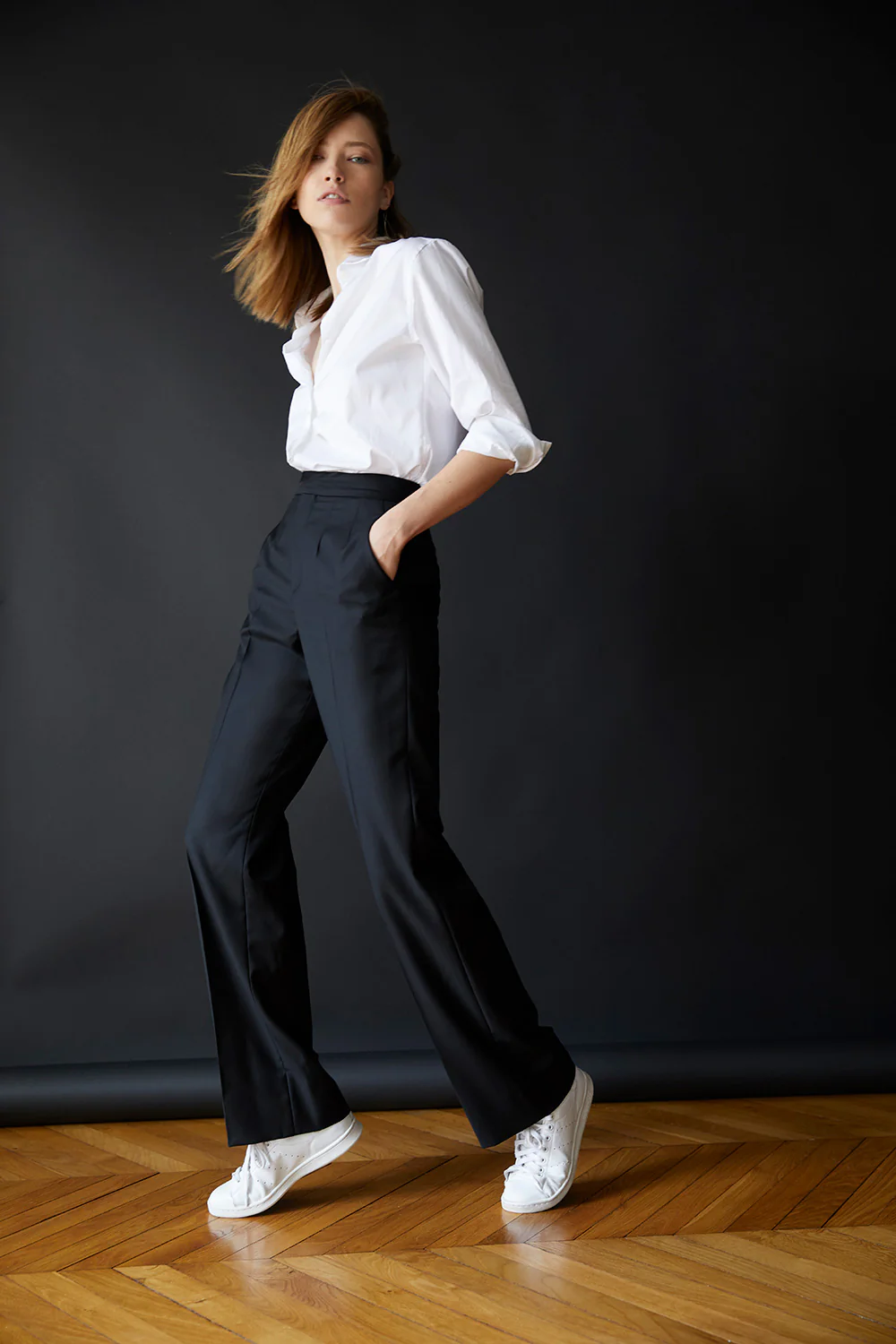 Pantalon Taille Haute Femme